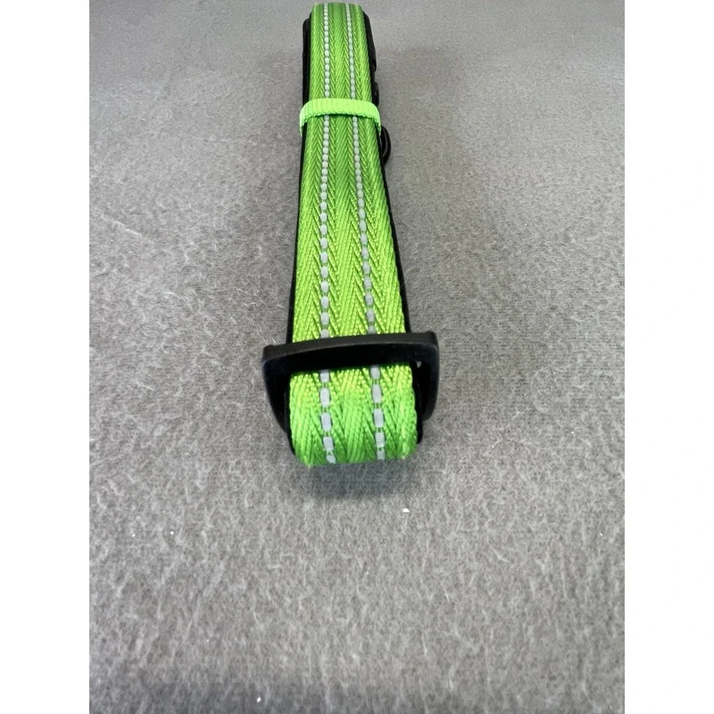 Alcott Adventures Green Padded Reflective Dog Collar Size Large New